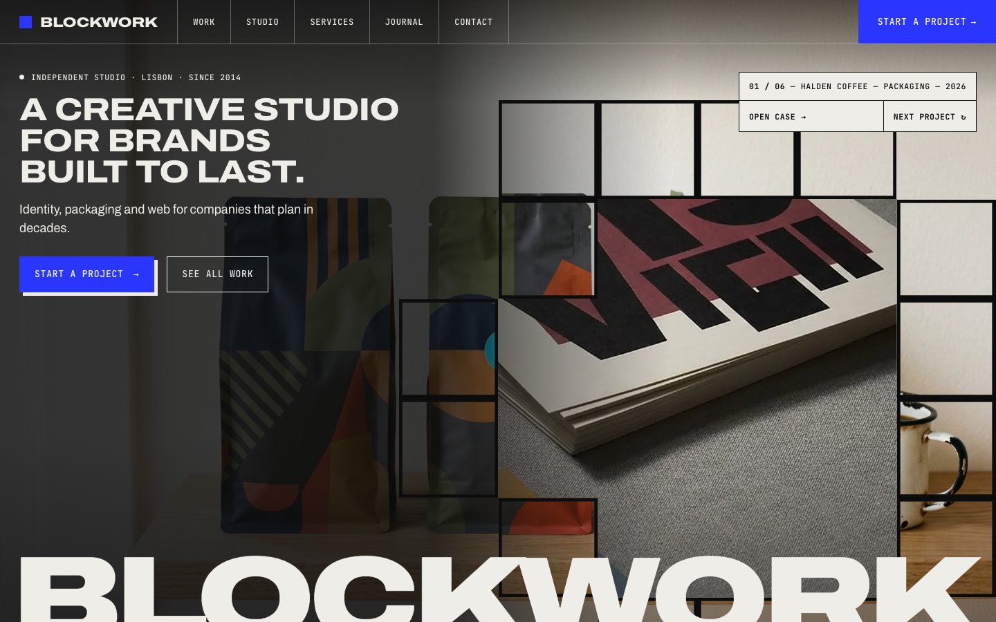 Blockwork Framer template — screens 1 of 3