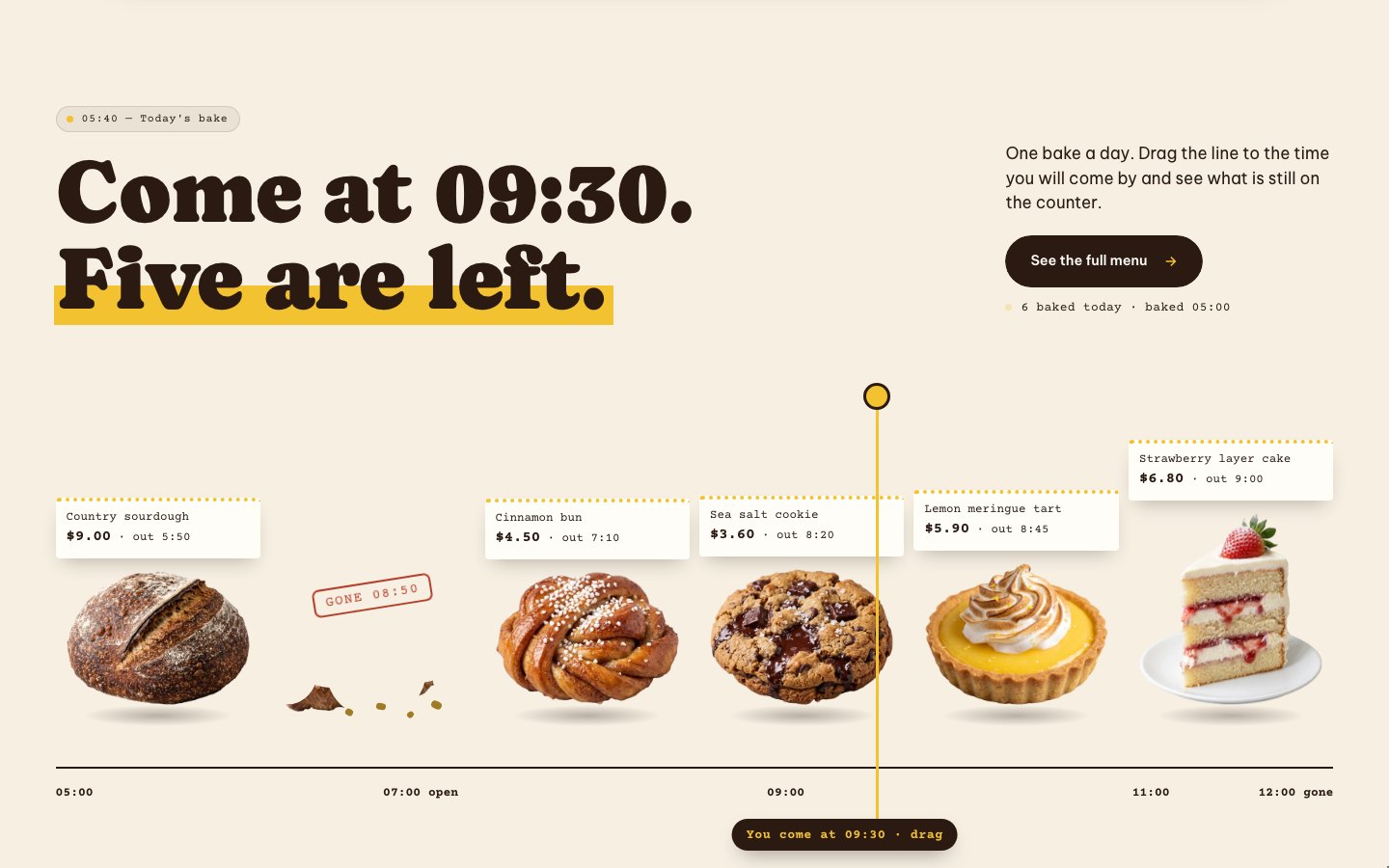 Fika Framer template — screens 1 of 3
