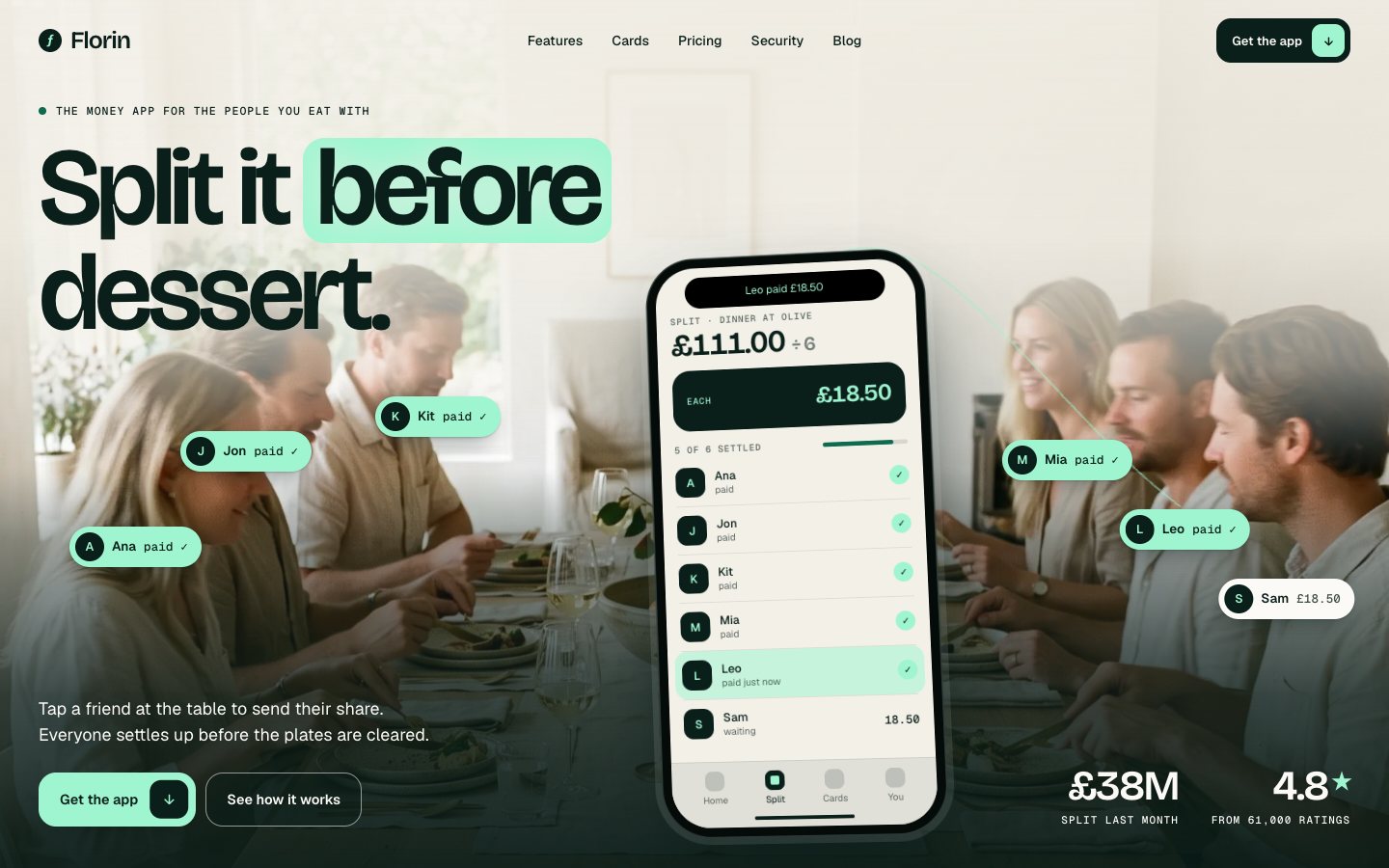 Florin Framer template — screens 1 of 3