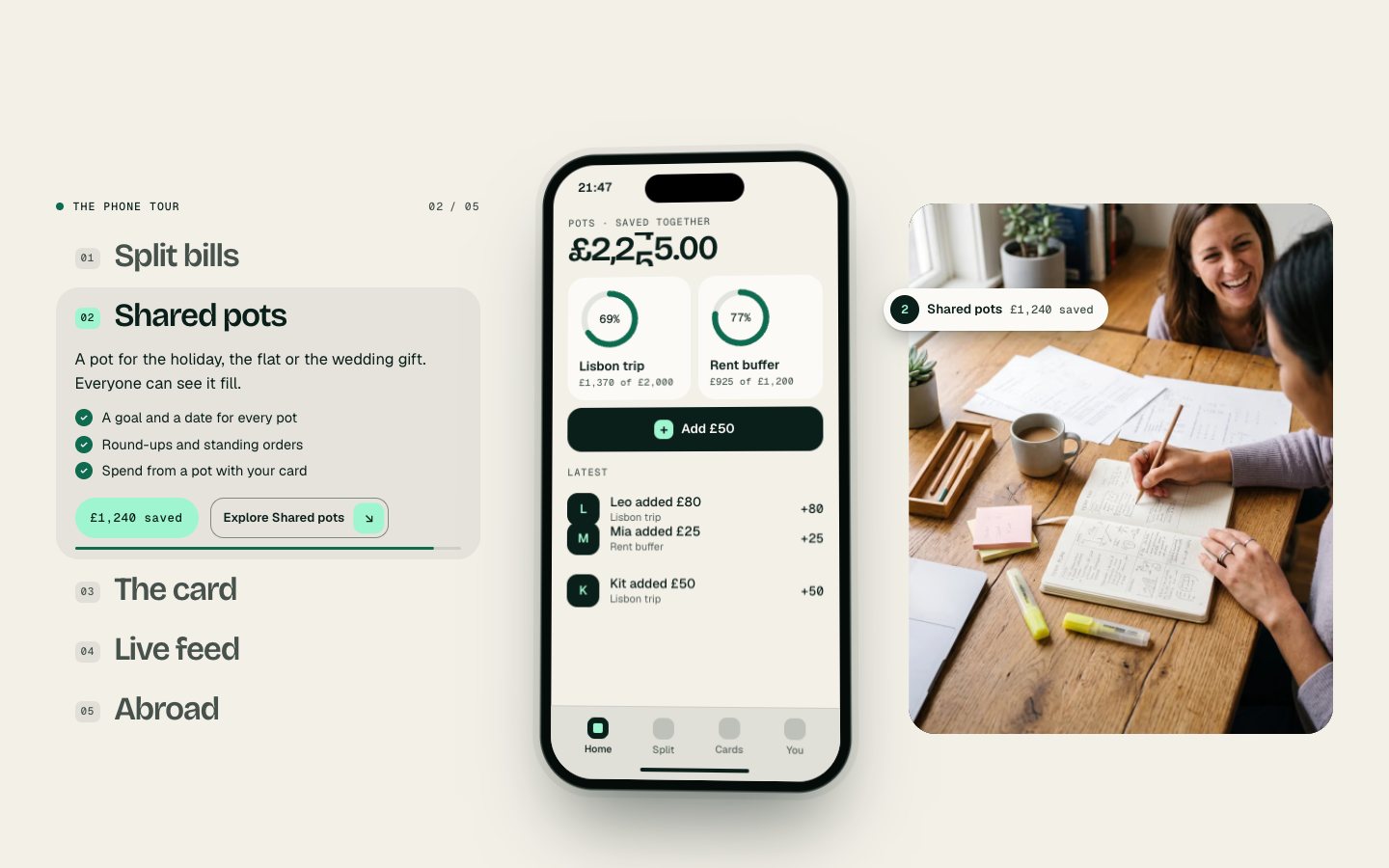 Florin Framer template — screens 2 of 3