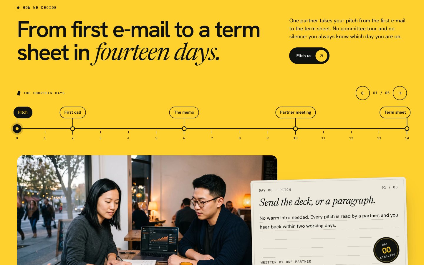 Kindling Framer template — screens 3 of 3