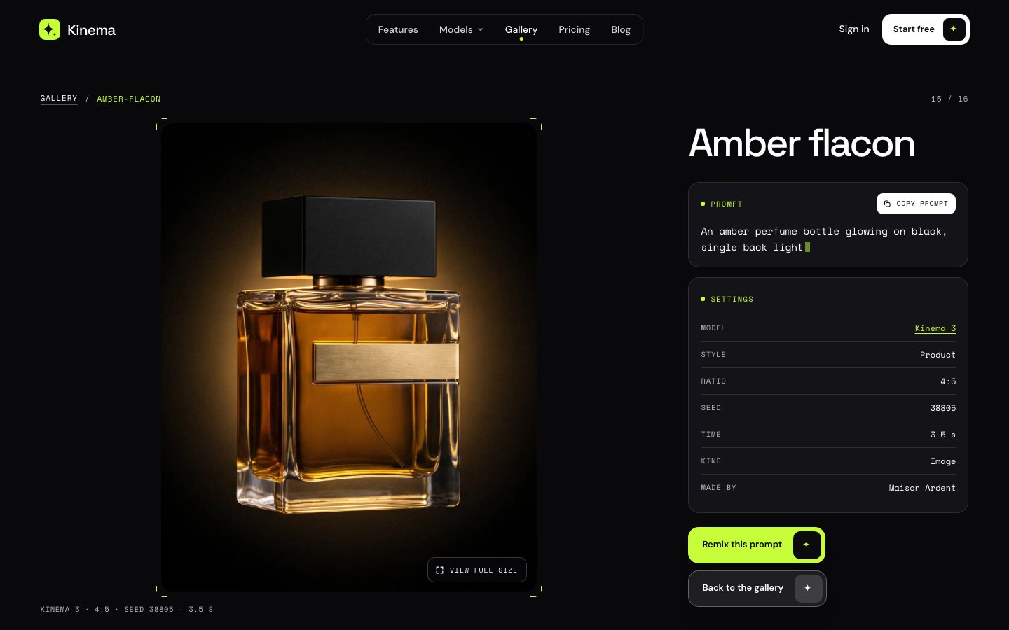 Kinema Framer template — screens 3 of 3