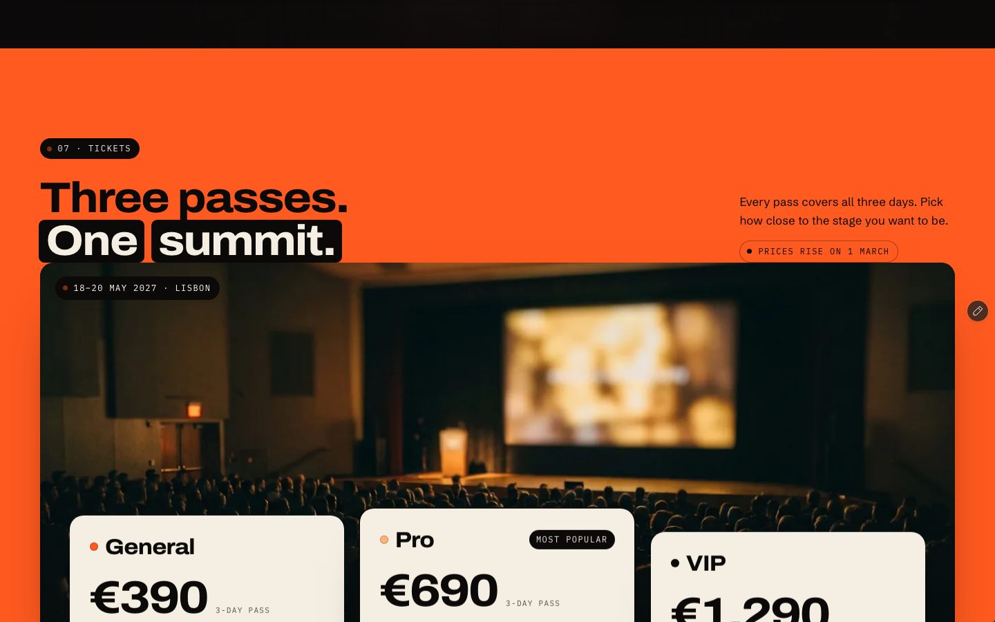Mainstage Framer template — screens 3 of 3