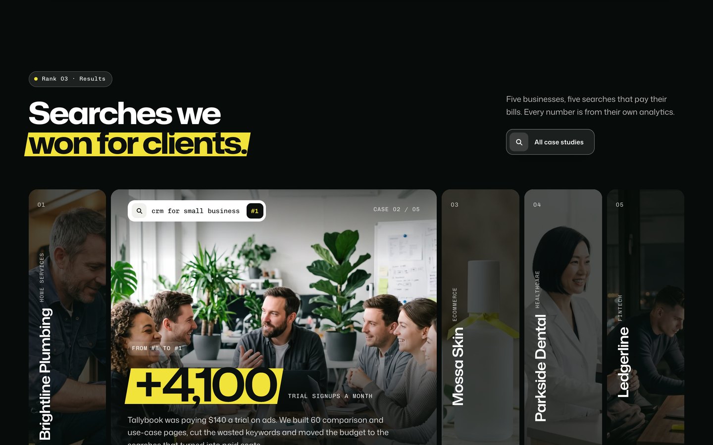 Outrank Framer template — screens 2 of 3