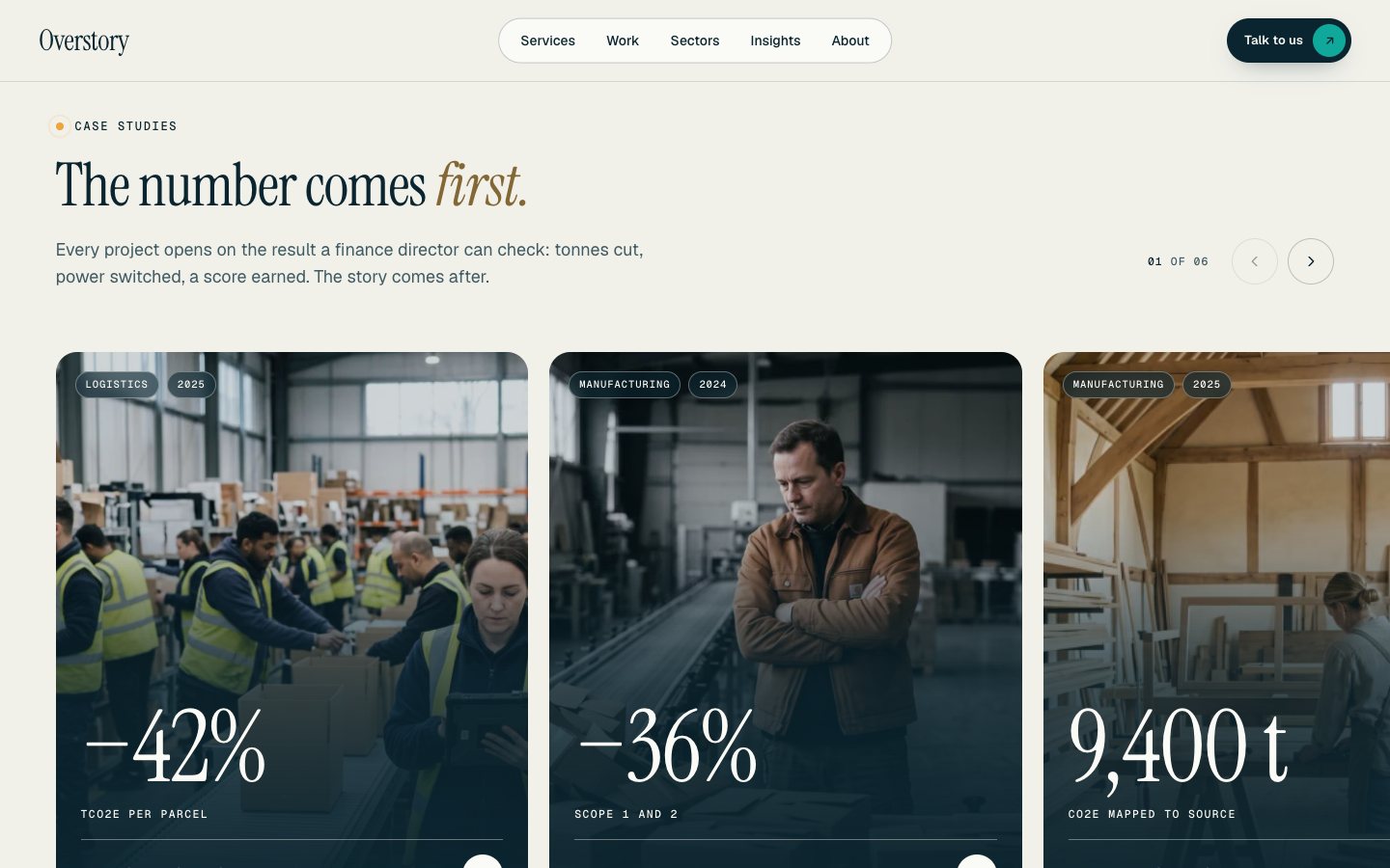 Overstory Framer template — screens 2 of 4