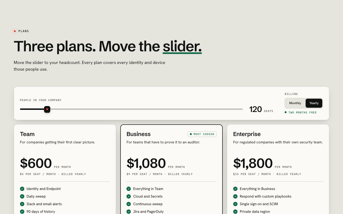 Palisade Framer template — screens 2 of 3