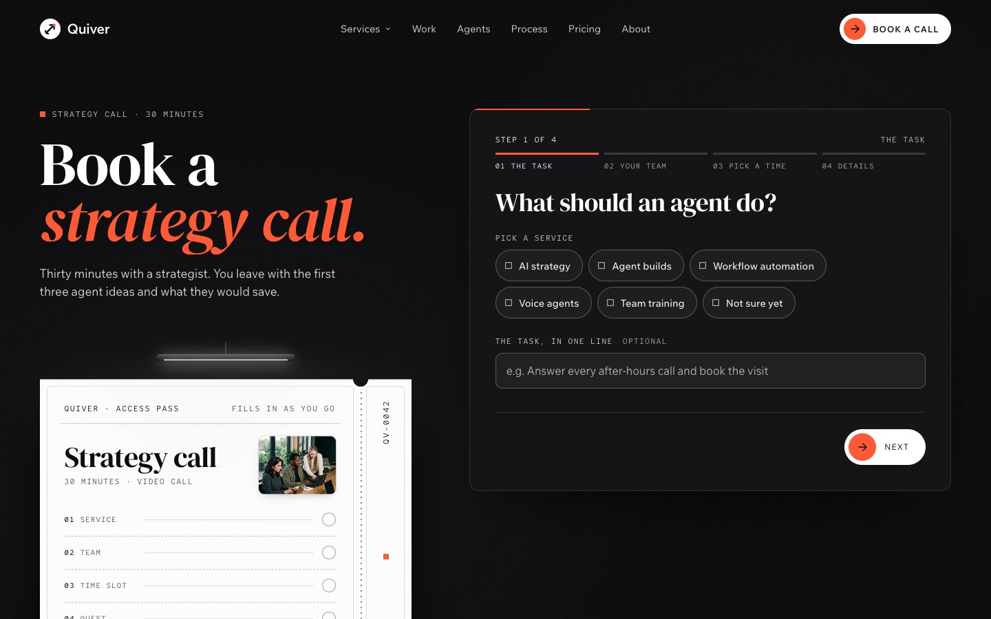 Quiver Framer template — screens 2 of 3