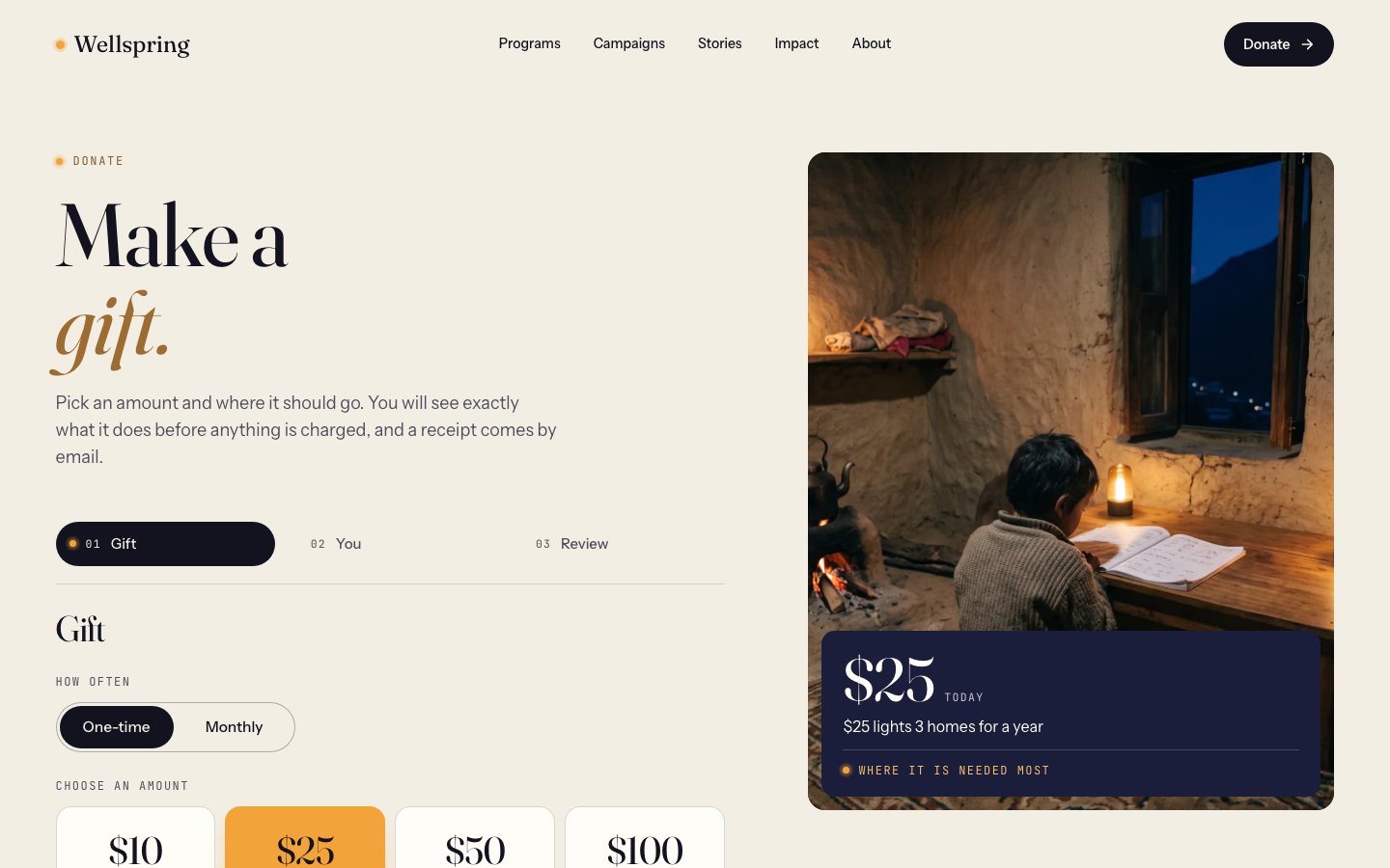 Wellspring Framer template — screens 3 of 3