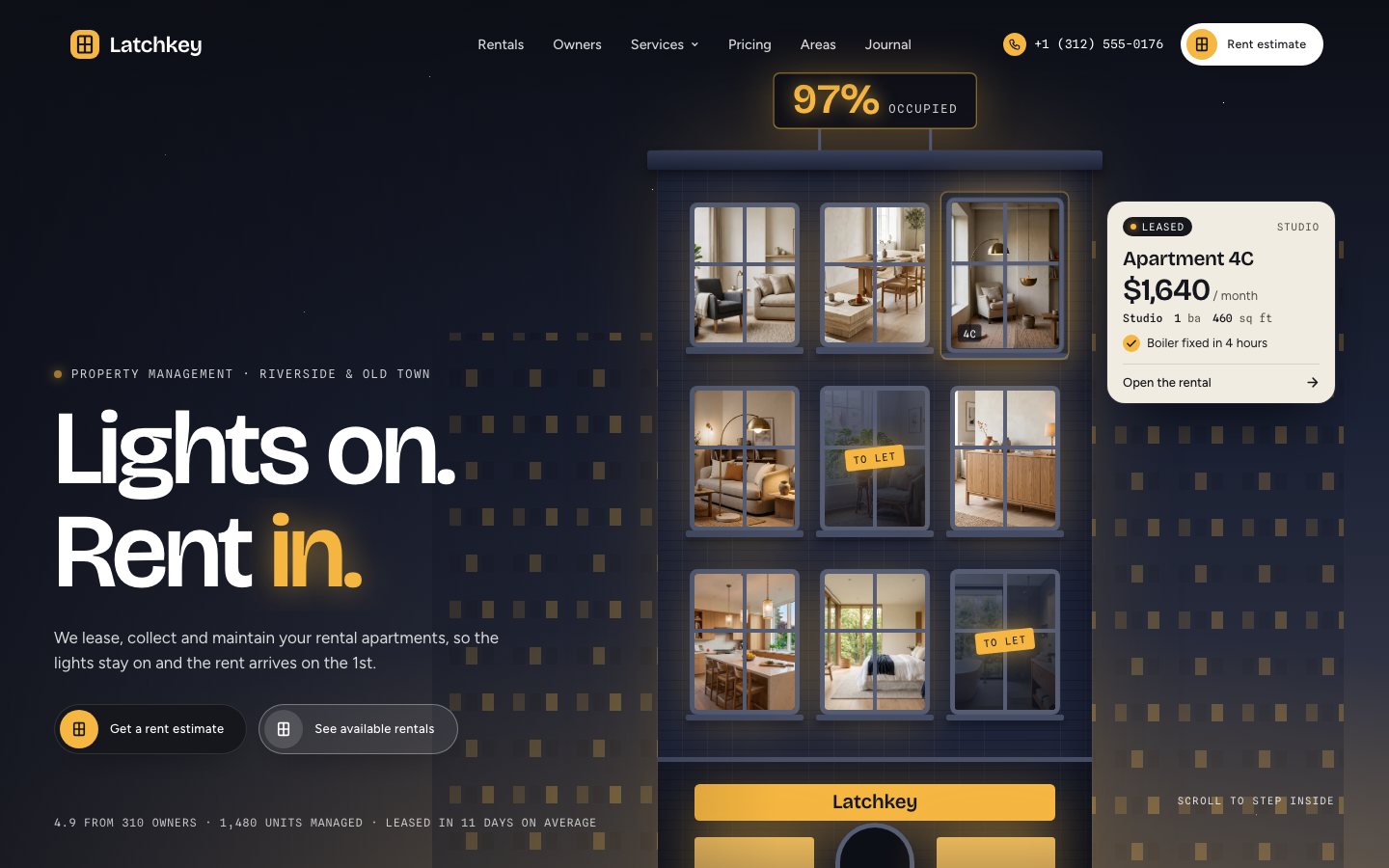 Latchkey — Property Management Framer template
