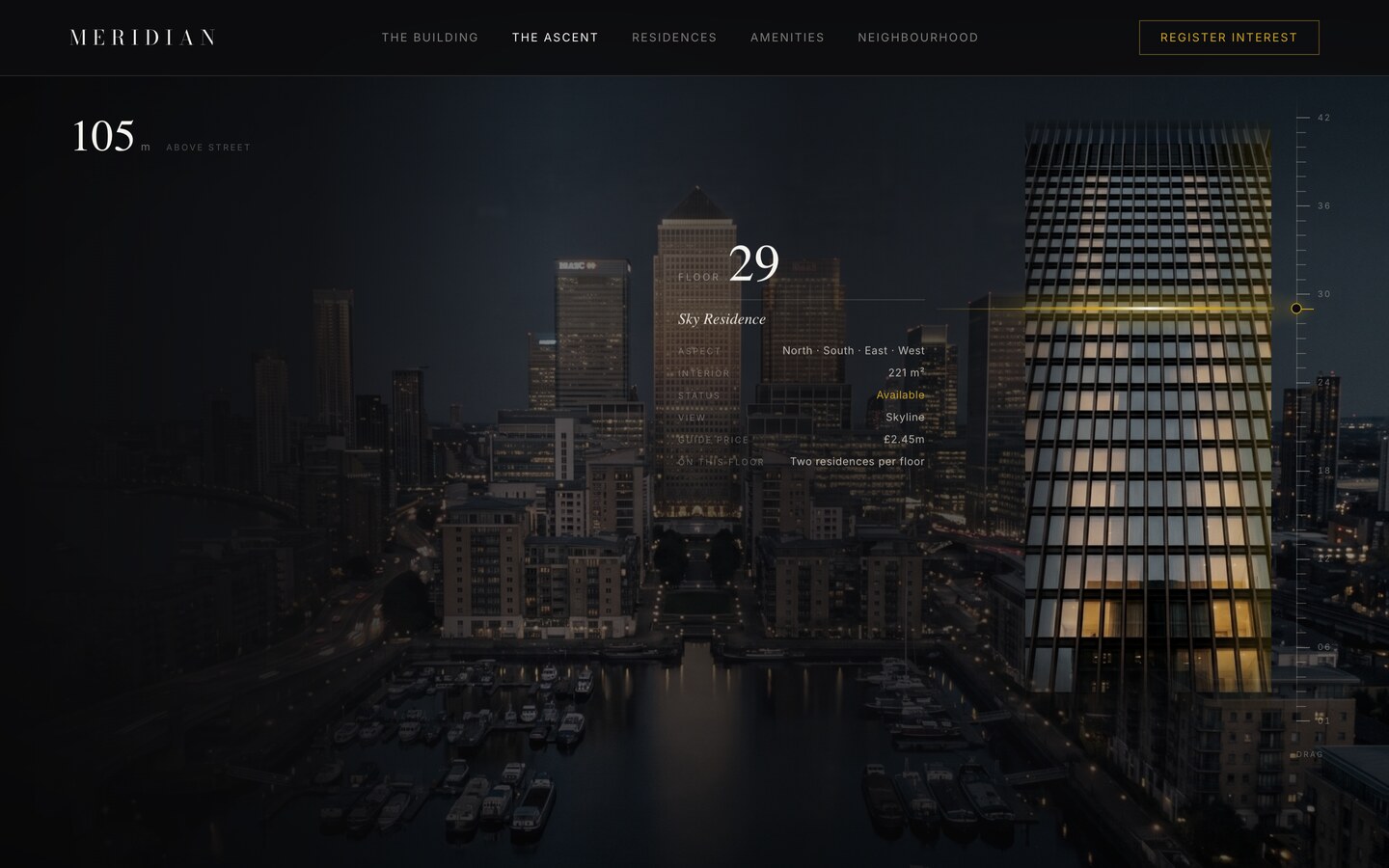 MERIDIAN — Real Estate Framer template