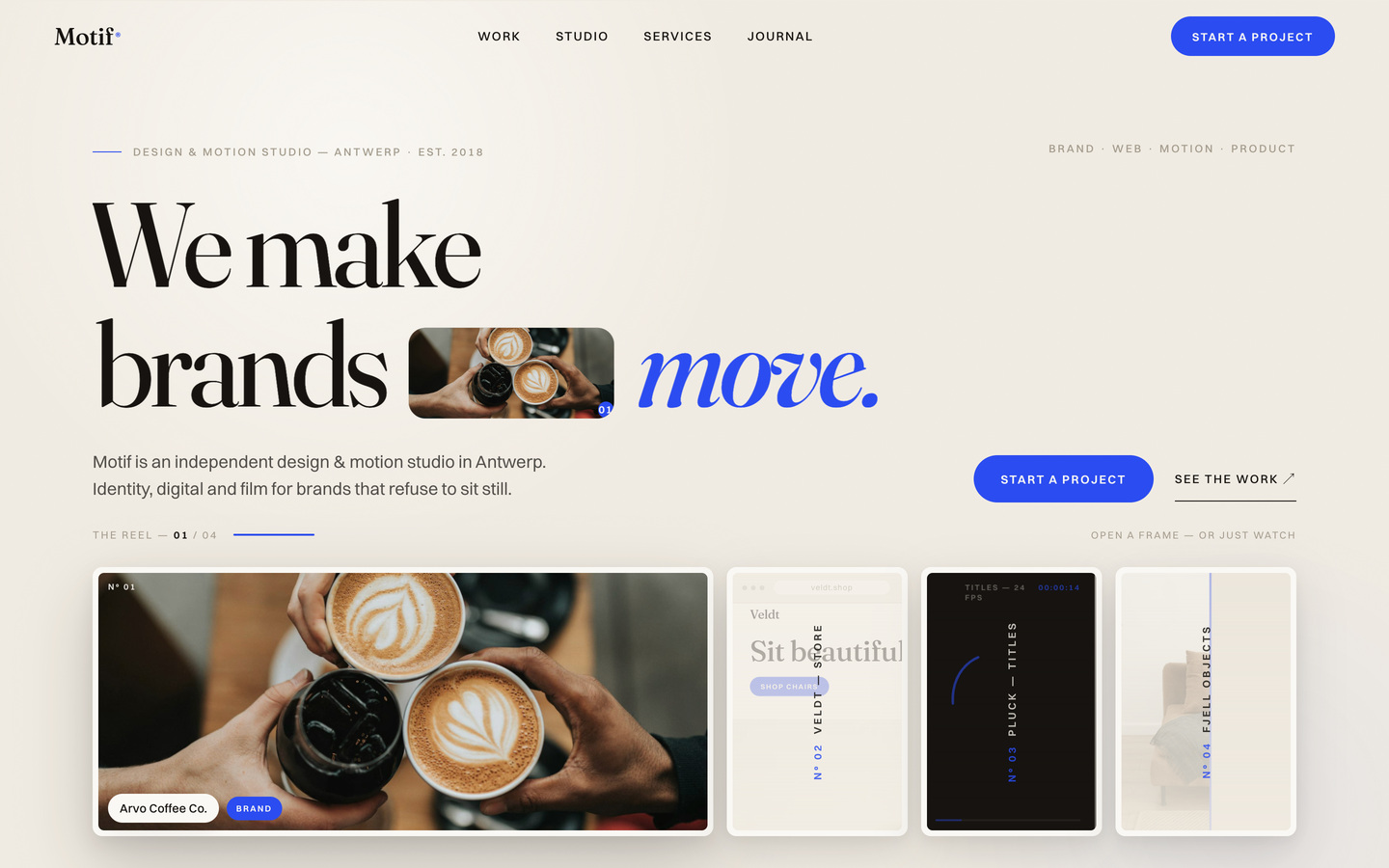 MOTIF — Agency Framer template